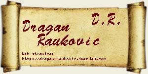 Dragan Rauković vizit kartica